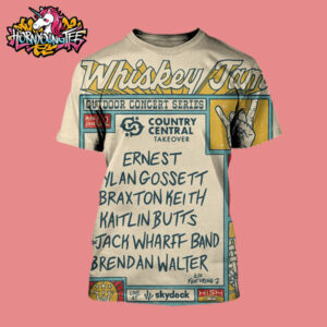 Whiskey Jam Outdoor Concert Series Country Central Take Over On June 2 2025 All Over Print Shirt