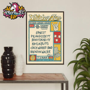 Whiskey Jam Outdoor Concert Series Country Central Take Over On June 2 2025 Poster Home Decor Canvas
