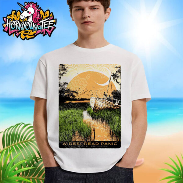 Widespread Panic Poster For Show At Credit One Stadium In Charleston SC On May 16 2025 Poster By Subject Matter Studio Unisex T-Shirt