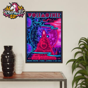 Wolfmother Australia 2025 Concert Poster At Enmore Theatre On May 31 2025 20th Anniversary Poster Home Decor Canvas
