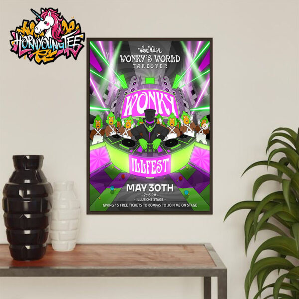 WonkyWilla Wonky’s World Take Over Show At Illfest Poster Venue On May 30 2025 Poster Home Decor Canvas