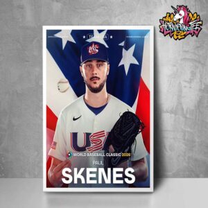 World Baseball Classic 2026 Paul Skenes Signed Play For Team USA In The 2026 Poster Home Decor Canvas