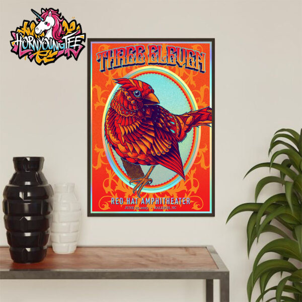 311 Band Venue Poster At Red Hat Amphitheater On June 25 2025 In Raleigh NC Poster Home Decor Canvas