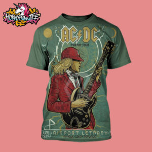 ACDC Pwr Up Tour 2025 Poster In Prague Czech Republic On June 26 2025 At Airport Letnany All Over Print Shirt