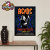 ACDC Pwr Up Tour 2025 Poster In Prague Czech Republic On June 26 2025 At Airport Letnany Poster Home Decor Canvas