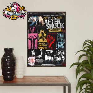 Aftershock Festival At Discovery Park 4 Shows On October 2-5 2025 In Sacramento CA Line Up Poster Poster Home Decor Canvas
