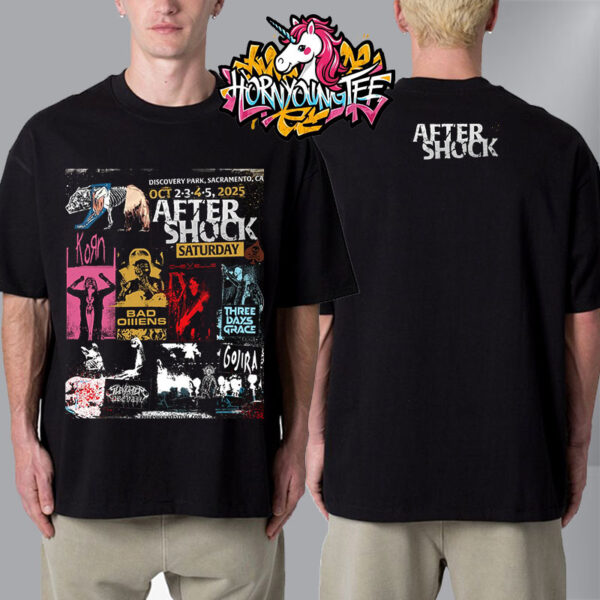 Aftershock Festival At Discovery Park 4 Shows On October 2-5 2025 In Sacramento CA Line Up Poster Unisex T-Shirt Two Sides