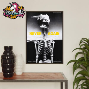 Anti Nuclear Movement Poster House x Peter Kennard Merch Tee Never Again Poster Home Decor Canvas