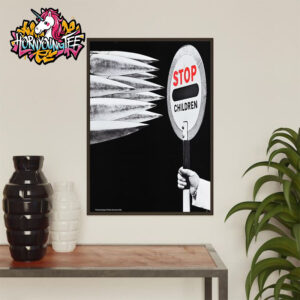 Anti Nuclear Movement Poster House x Peter Kennard Merch Tee Stop Children Poster Home Decor Canvas