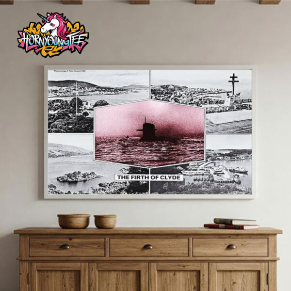 Anti Nuclear Movement Poster House x Peter Kennard Merch Tee The Firth Of Clyde Poster Home Decor Canvas Horizontal