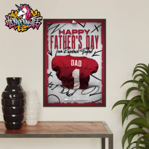 Arkansas Razorback Football Poster Celebrates Happy Fathers Day Poster Home Decor Canvas