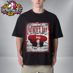 Arkansas Razorback Football Poster Celebrates Happy Fathers Day Unisex T-Shirt
