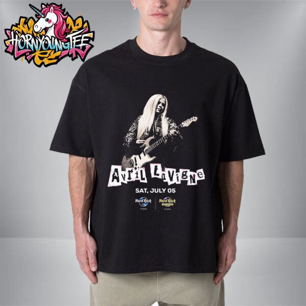 Avril Lavigne At Hard Rock Casino Ottawa On July 5 2025 Poster For Grand Opening Unisex T-Shirt