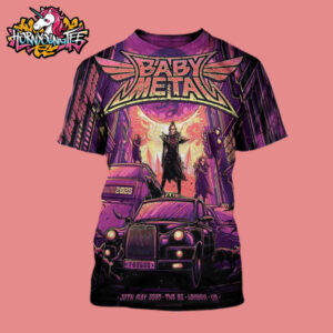 Baby Metal World Tour 2025 Exclusive Poster Show At The O2 Arena On May 30 2025 In London UK Limited Edition Poster All Over Print Shirt