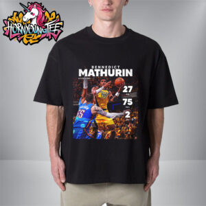 Bennedict Mathurin Indiana Pacers Wins Game With 27 Points 9-12 FG Unisex T-Shirt
