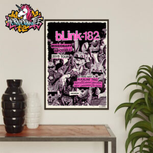 Blink-182 Missionary Impossible 2025 Tour Merch Tee Poster Home Decor Canvas