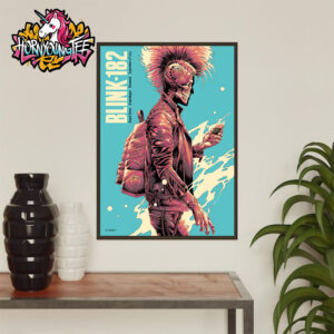 Blink-182 Venue Poster At Royal Arena On September 12 2023 In Copenhagen Denmark Art By Luke Preece Poster Home Decor Canvas