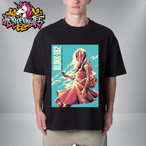 Blink-182 Venue Poster At Utilita Arena On October 14 2023 In Birmingham England Art By Luke Preece Unisex T-Shirt