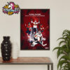 Poster Congrats Florida Panthers Become The Champions NHL Stanley Cup Champions 2025 Back To Back Poster Home Decor Canvas