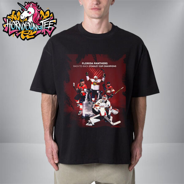 Celebrates Florida Panthers Back To Back Wins Stanley Cup Champions NHL 2025 For Second Straight Season Unisex T-Shirt