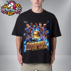 Celebrates OKC Thunder The Champions Oklahoma City Thunder 2024-25 NBA Champions Finals Unisex T-Shirt