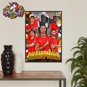 Celebrates Portugal Wins The UEFA Nations League 2025 Poster Home Decor Canvas