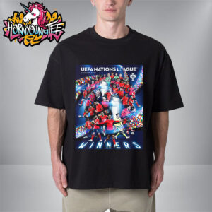 Celebrates Winners Portugal Wins UEFA Nations League Germany 2025 Unisex T-Shirt