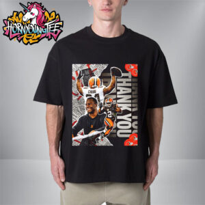 Cleveland Browns Poster Thank You To Nick Chubb For Giving Your All To City And Team Unisex T-Shirt