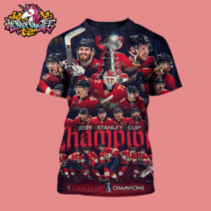 Congrats Florida Panthers The Champions NHL Stanley Cup Champions 2025 All Over Print Shirt
