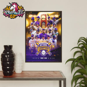 Congrats LSU Tigers Baseball The Champion NCAA Baseball National Champions 2025 Poster Home Decor Canvas