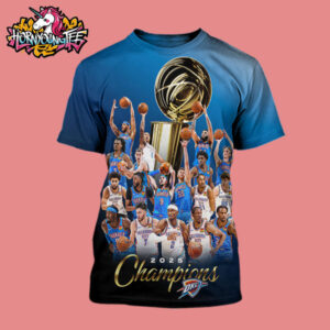 Congrats NBA Champions 2025 OKC Thunder The Champion NBA Finals 2025 All Over Print Shirt