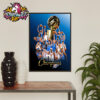 Celebrates OKC Thunder The Champions Oklahoma City Thunder 2024-25 NBA Champions Finals Poster Home Decor Canvas