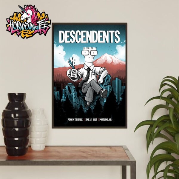 Descendents At Punk In The Park Festival On June 28 2025 In Portland OR Poster Home Decor Canvas
