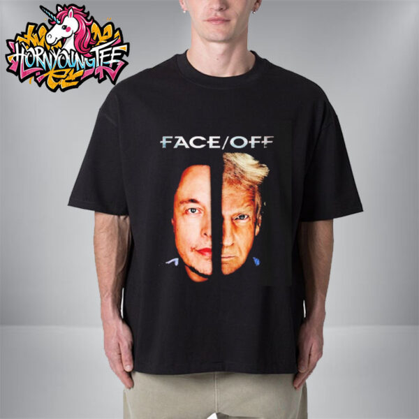 Elon Musk vs Trump Face Off Unisex T-Shirt
