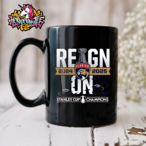 Florida Panthers 2025 Stanley Cup Champions Raise the Cup Black Mug Cup