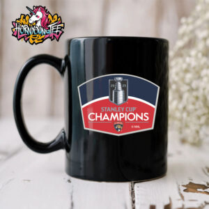 Florida Panthers 2025 Stanley Cup Champions Pin Black Mug Cup