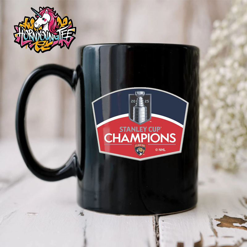 Florida Panthers 2025 Stanley Cup Champions Pin Black Mug Cup Florida Panthers 2025 Stanley Cup Champions Pin Black Mug Cup