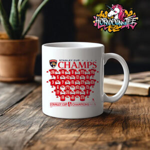 Florida Panthers The Champions NHL Stanley Cup 2025 Champions Victory Arch White Mug Cup