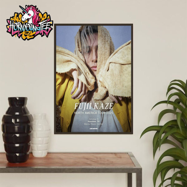 Fujii Kaze North America Tour 2025 At Bayou Music Center On October 8 2025 In Houston TX Poster Home Decor Canvas