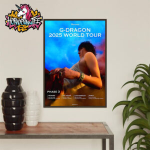 G-Dragon 2025 World Tour Ubermensch Poster Phase 3 On August 2025 Poster Home Decor Canvas
