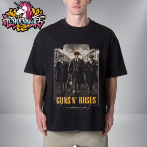 Guns N Roses At Villa Park On June 23 2025 In Birmingham UK Peaky Blinders Skull Art Unisex T-Shirt
