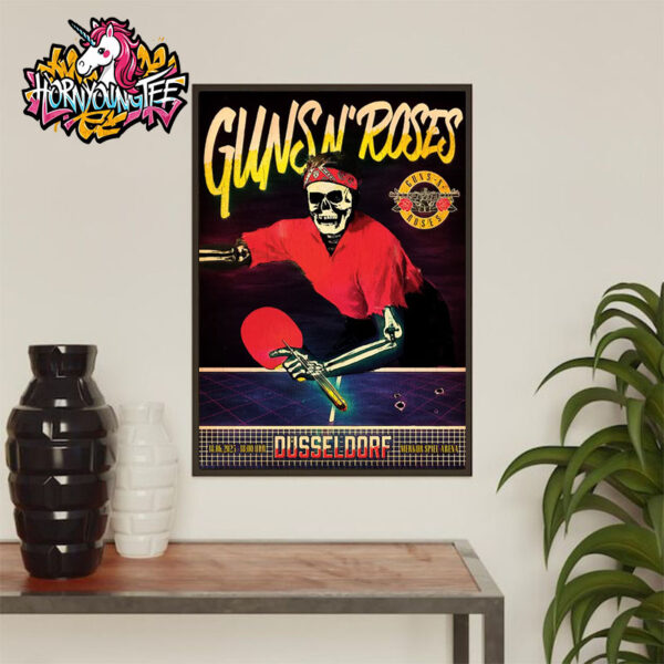 Guns N Roses Dusseldorf Poster At Merkur Spiel Arena On June 18 2025 In Dusseldorf Poster Home Decor Canvas