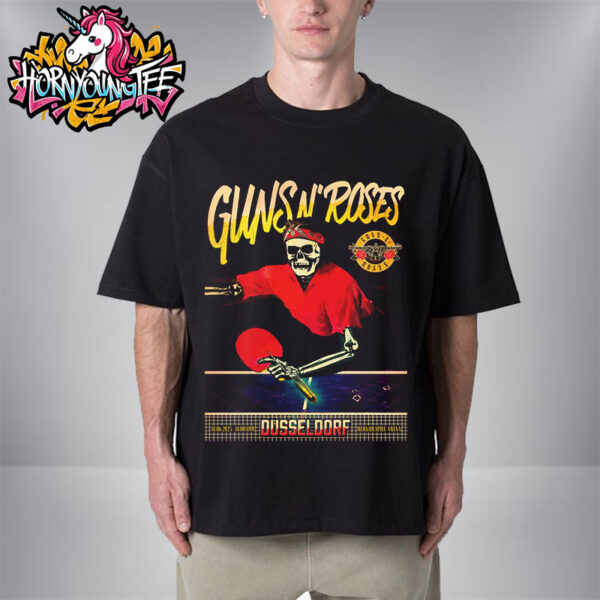 Guns N Roses Dusseldorf Poster At Merkur Spiel Arena On June 18 2025 In Dusseldorf Unisex T-Shirt