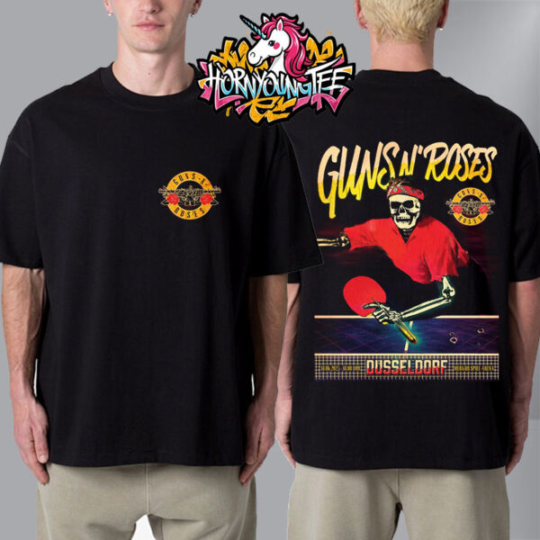 Guns N Roses Dusseldorf Poster At Merkur Spiel Arena On June 18 2025 In Dusseldorf Unisex T-Shirt Two Sides