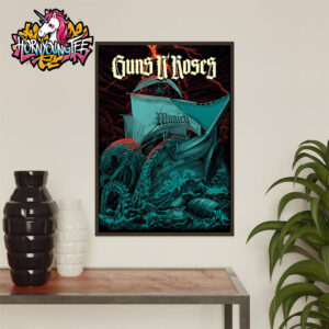 Guns N Roses Munich Poster Show At Allianz Arena On June 20 2025 In Munich Poster Home Decor Canvas