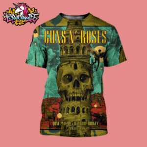 Guns N Roses Poster Istanbul Show At Tupras Stadium On June 2 2025 In Istanbul Turkey All Over Print Shirt