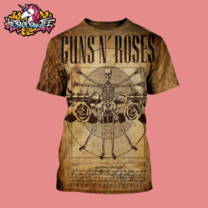 Guns N Roses Poster Show At Firenze Rocks Festival After 7 Years On June 12 2025 In Florence All Over Print Shirt