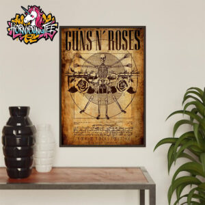 Guns N Roses Poster Show At Firenze Rocks Festival After 7 Years On June 12 2025 In Florence Poster Home Decor Canvas