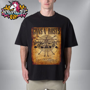 Guns N Roses Poster Show At Firenze Rocks Festival After 7 Years On June 12 2025 In Florence Unisex T-Shirt