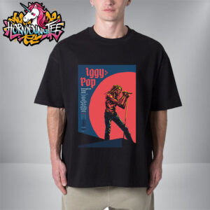 Iggy Pop Official European Tour 2025 Venue Poster Schedule Tour Dates Unisex T-Shirt